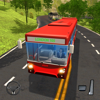 爬坡巴士赛车三维自由巴士模拟器