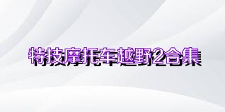 特技摩托車越野2合集