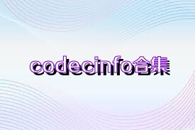 codecinfo合集