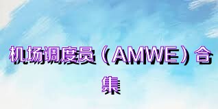 機(jī)場(chǎng)調(diào)度員（AMWE）合集