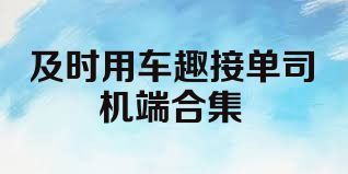 及時(shí)用車趣接單司機(jī)端合集