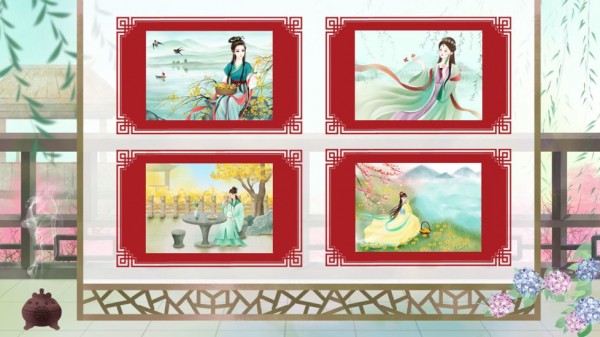 公主古裝少女涂色游戲2