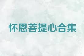 懷恩菩提心合集