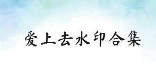 愛上去水印合集