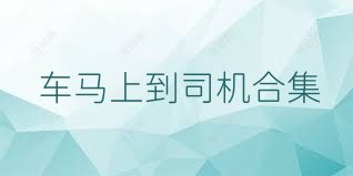車馬上到司機(jī)合集