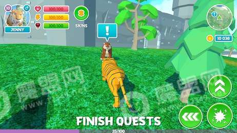 冬季老虎家庭模擬器3D3