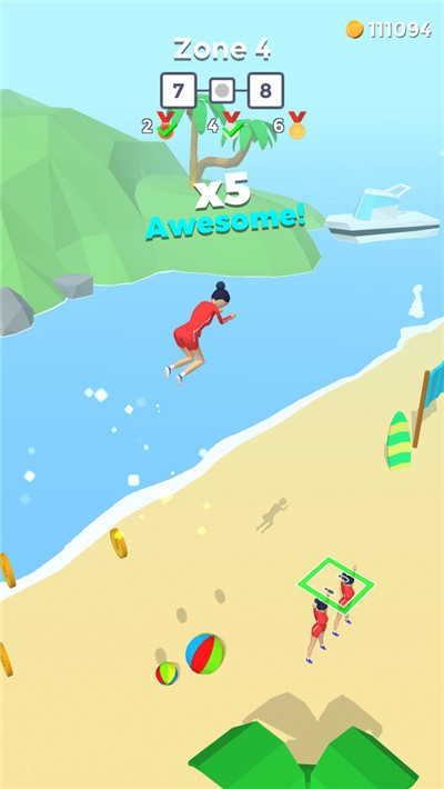 體操少女翻轉(zhuǎn)跳躍1