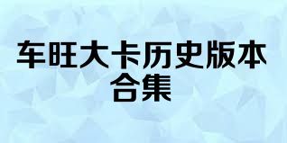 车旺大卡历史版本合集