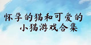 怀孕的猫和可爱的小猫游戏合集